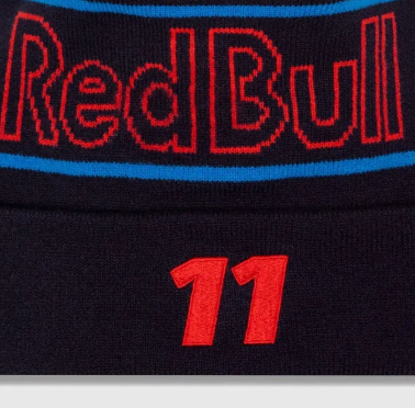 Zimná čiapka Red Bull, NEW ERA, Sergio Perez, tím, modrá, 2024