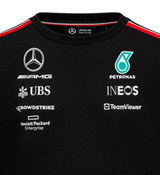 Mercedes Sweatshirt, Team Crew, Schwarz 2023