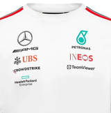 Mercedes long sleeve tričko, Tím, driver, Biela, 2023