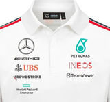 Mercedes T-Shirt mit Kragen, Team, Weiß, 2023