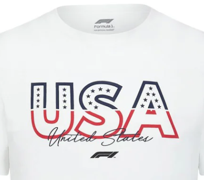 F1 Fanwear  Austin GP SE tričko, Biela, 2022