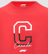F1 Fanwear Kanada GP, T-Shirt, Rot, 2022,