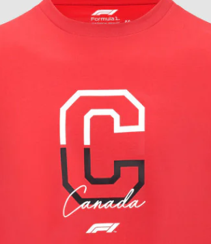 F1 Fanwear Kanada GP, T-Shirt, Rot, 2022,