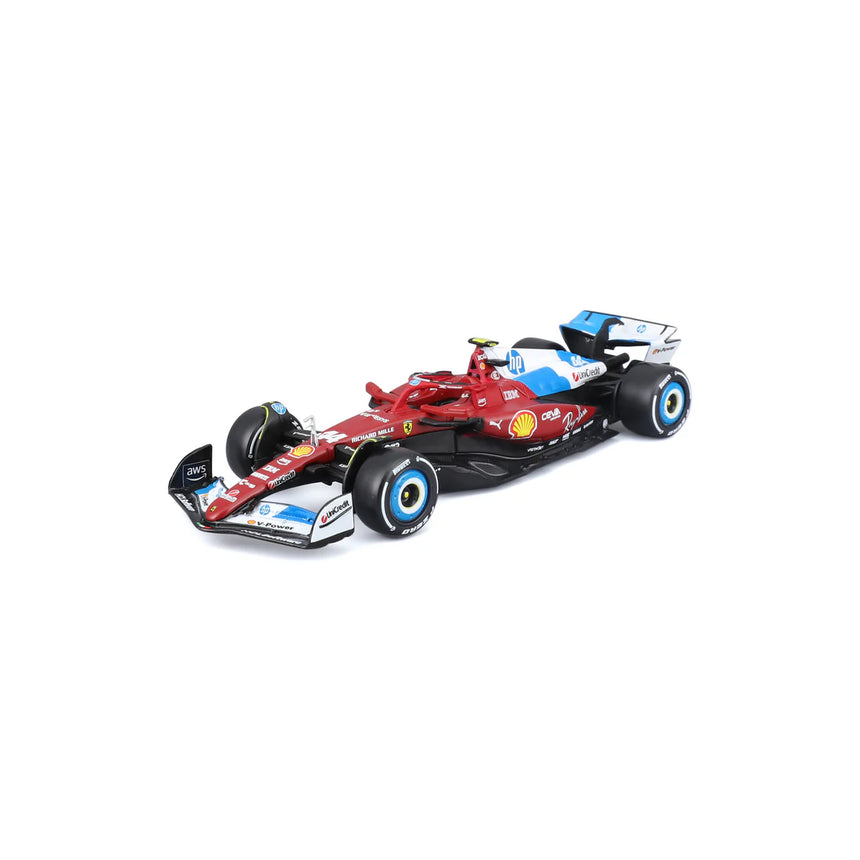 Ferrari model auta, SF25, bburago, #44 Lewis Hamilton, Miami, červená