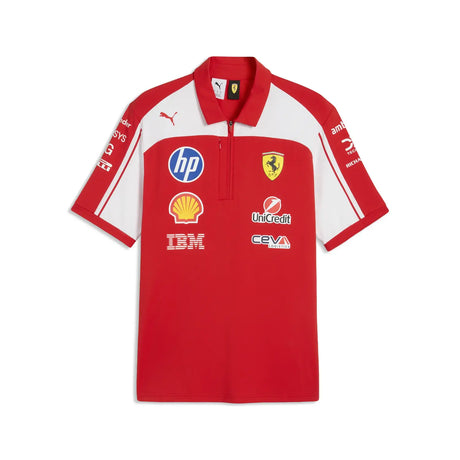 Ferrari pólko, autentické, tím, Puma, červené, 2026