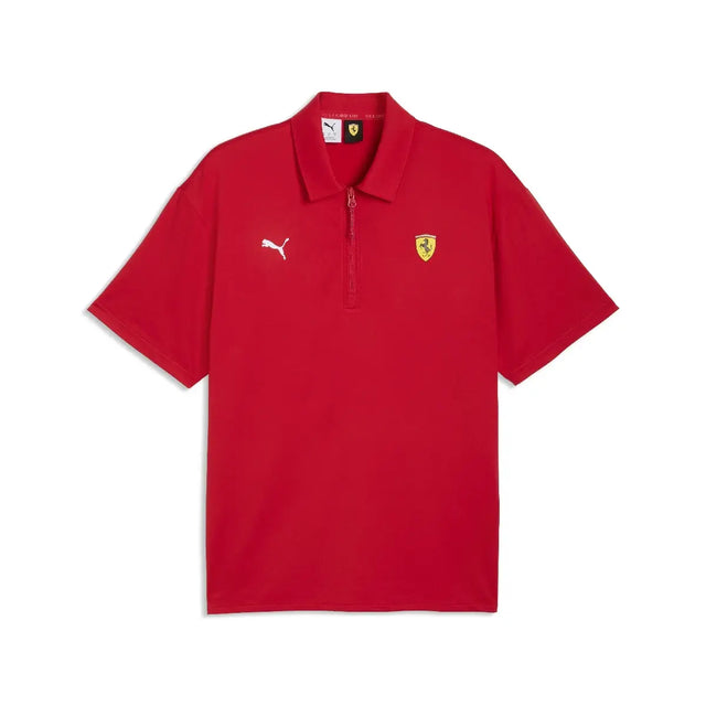 Ferrari polo, cloudspun, červené