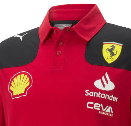 Ferrari T-shirt with collar, Puma, Team, Red, 2023