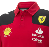 Ferrari T-shirt with collar, Puma, Team, Red, 2023