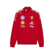 Ferrari pulóver, tím, polovičný zips, T7, červený