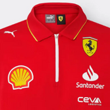 Ferrari T-shirt with collar, Puma, team, red, 2024