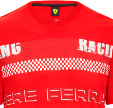 Ferrari tričko, graphic, Červená
