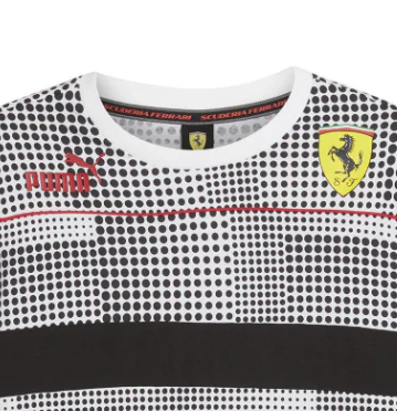 Ferrari T-shirt, Race Camo SDS AOP, Black