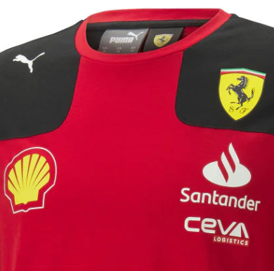 Ferrari tričko, Tím, Carlos Sainz, Červená, 2023