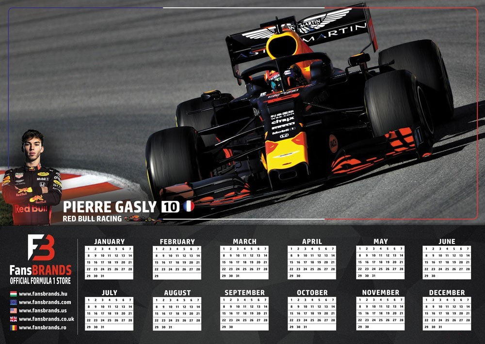 Kalendár pretekov Pierre Gasly