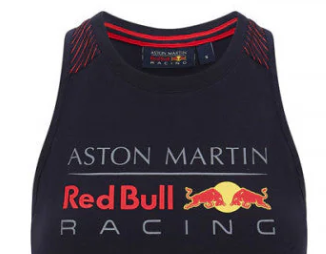 Dámske tričko Red Bull, logo, modrá, 2020