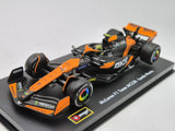 Model auta McLaren, Bburago, Lando Norris, Miami polep, akrylová krabička, MCL38 🔥
