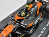 Model auta McLaren, Bburago, Lando Norris, Miami polep, akrylová krabička, MCL38 🔥