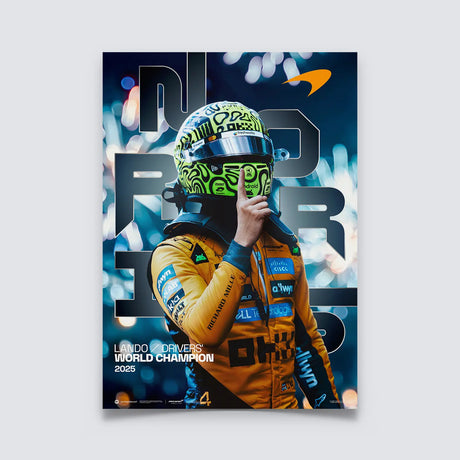 McLaren WDC šampión poszter, Lando Norris, 2025