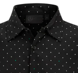 Mercedes Košeľa, polka dot, Čierna