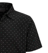 Mercedes Košeľa, polka dot, Čierna