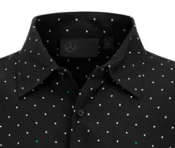Mercedes Košeľa, polka dot, Čierna