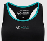 Mercedes Top, Racerback, Stealth, Damen, Schwarz