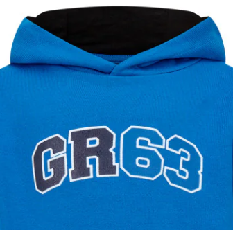 Mercedes-Sweatshirt mit Kapuze, George Russell, Kinder, Blau