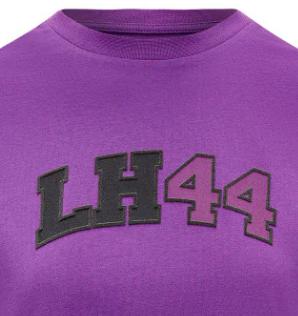 Mercedes T-Shirt, Lewis Hamilton Logo, lila