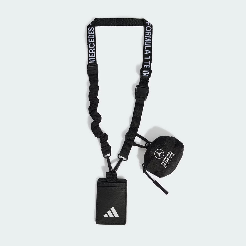 Mercedes nyakový popruh, tím, inžinieri, adidas, čierny