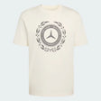 Mercedes póló, Silver Arrows, adidas, biele, 2026