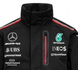 Mercedes Regenjacke, Team, Schwarz, 2023