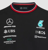Mercedes Kinder T-Shirt, Team, Schwarz, 2022