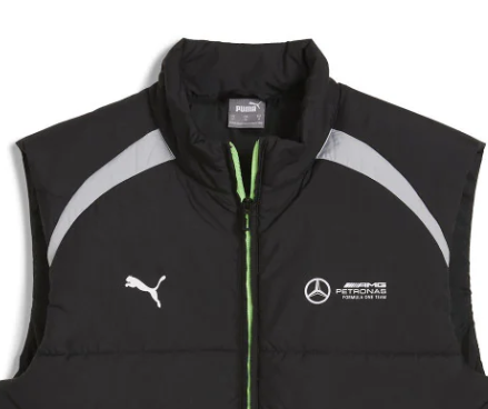Mercedes Weste, Puma, gesteppt, schwarz