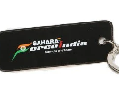 Kľúčenka Force India, FI Tím Logo Metal, čierna, 2015