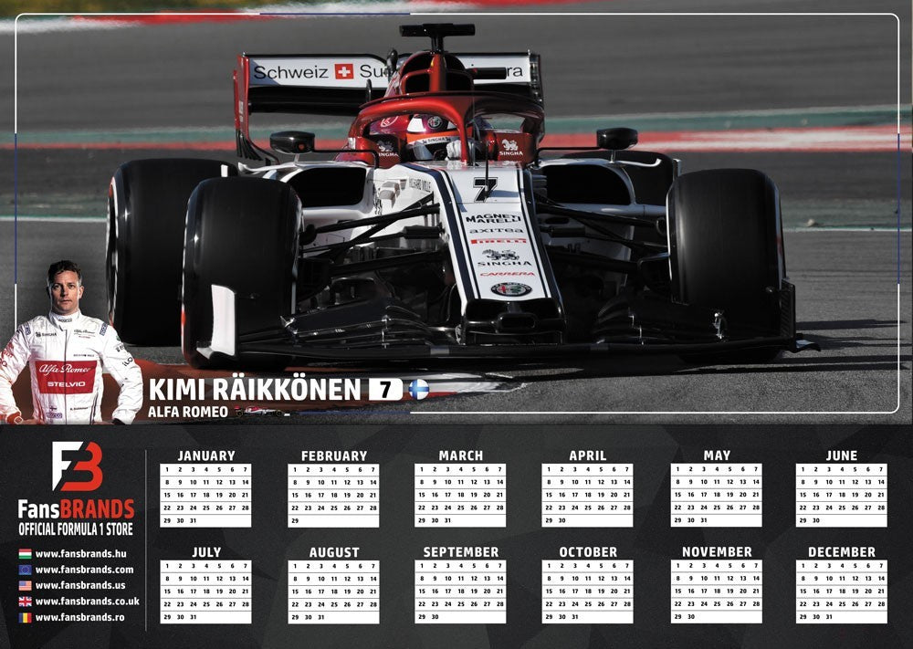 Kalendár pretekov Kimiho Raikkönena