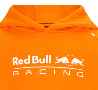 Red Bull Max Verstappen Kinderpullover, Kapuze, orange, 2022