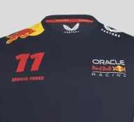 Red Bull Racing T-Shirt, Sergio Pérez, Blau, 2023