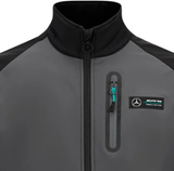 Mercedes softshell Bunda, Čierna, šedá