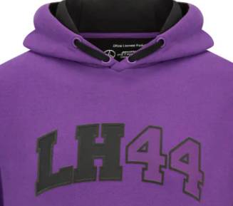 Mercedes Sweatshirt, Kapuze, Lewis Hamilton, lila