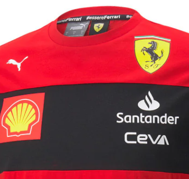 Puma Ferrari children's t-shirt, red, 2022
