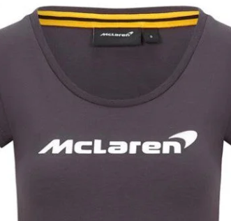 Dámske tričko McLaren, logo, sivé, 2020