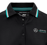 Mercedes T-Shirt mit Kragen, Damen, Schwarz
