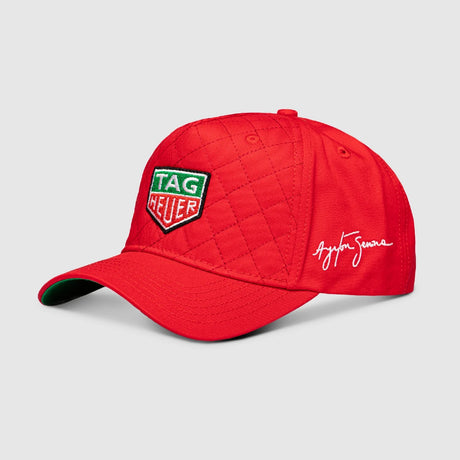 Tag Heuer X Ayrton Senna čiapka, steppovaná, červená