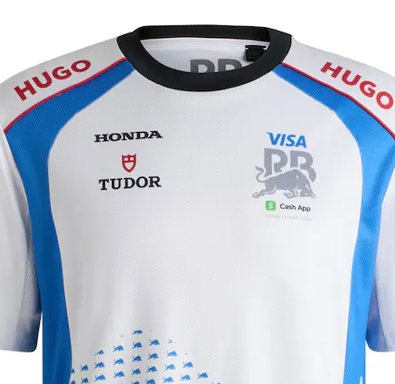 VISA RB MENS replika tričko Hadjar BIELE 🔥